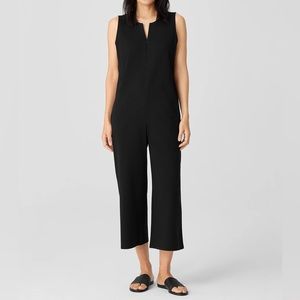 Eileen Fisher Organic Cotton Ponte Jumpsuit Black
